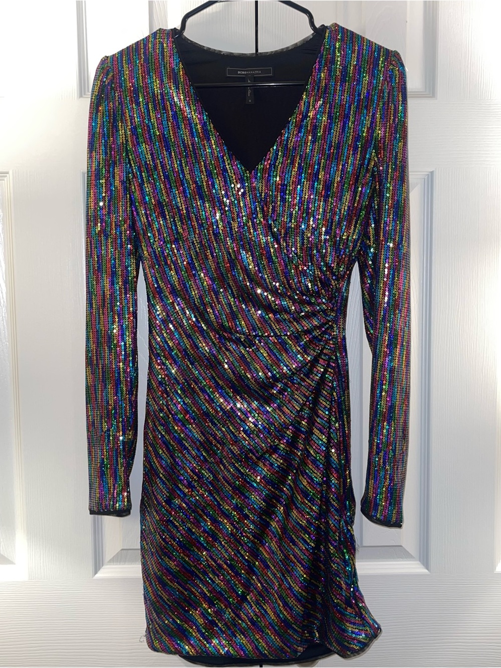BCBG Sequin Multicolor Party Dress